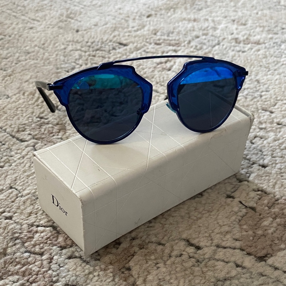 Dior Sunglasses in Vibrant Blue
